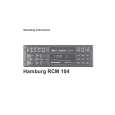 BLAUPUNKT HAMBURG RCM104 Manual de Usuario